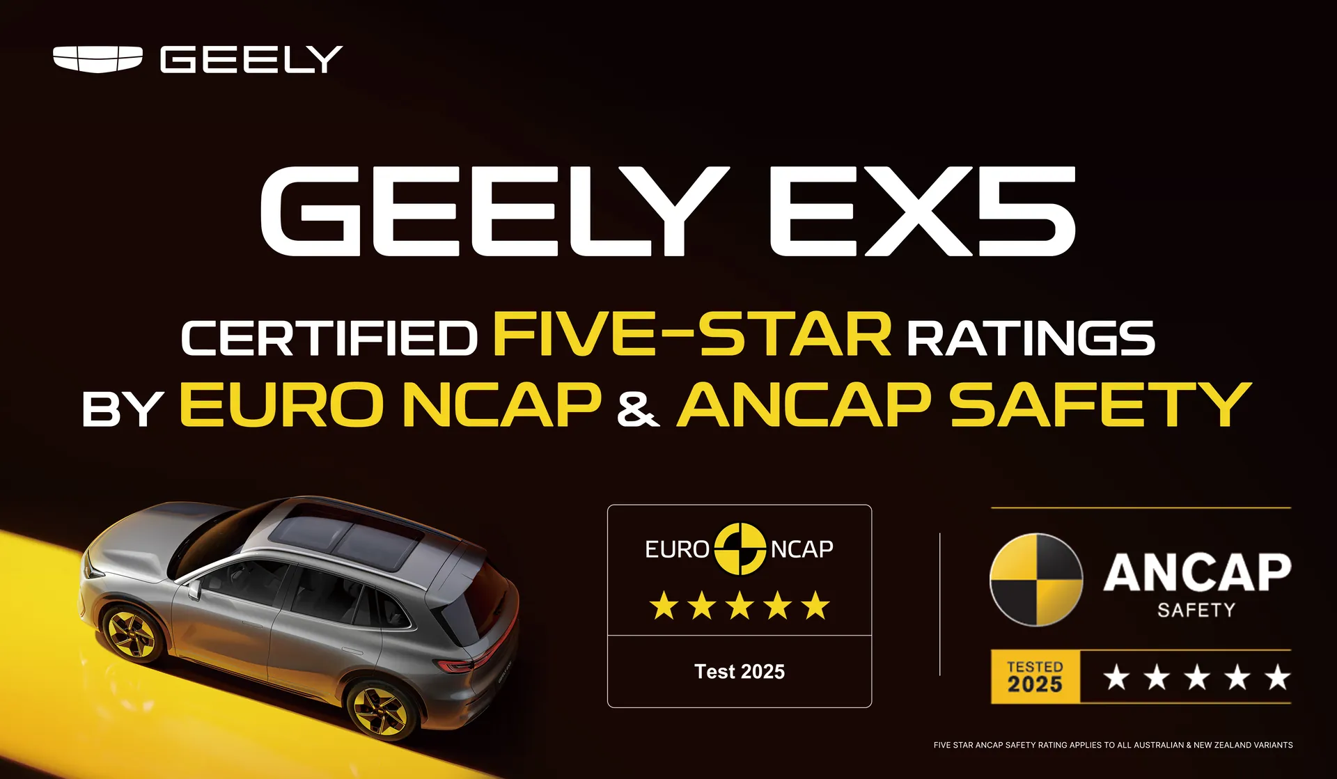 Geely EX5 Sicherheit